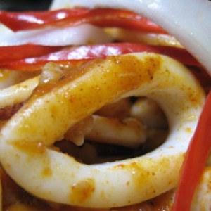 stir fry chili squid