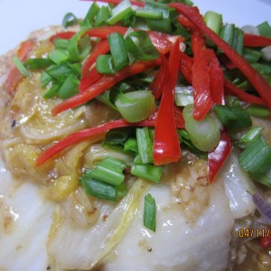 Braised Cabbage with Fish-Paste